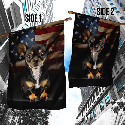Dog Garden Flags, Chihuahua American Flag, Dog Flags For House, Dog Owner Gift