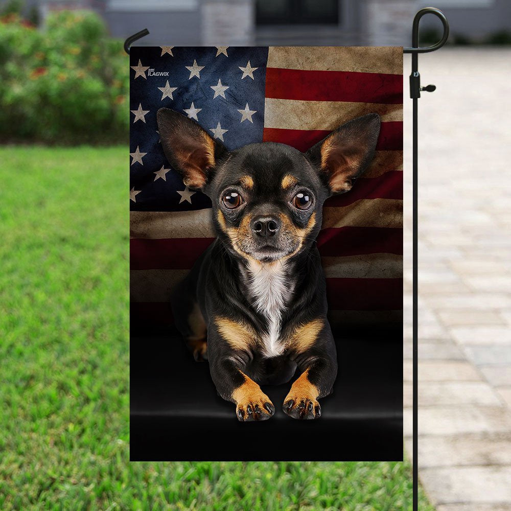 Dog Garden Flags, Chihuahua American Flag, Dog Flags For House, Dog Owner Gift