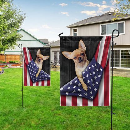 Dog Garden Flags, Chihuahua Dog American Flag, Dog Flags For House, Dog Owner Gift