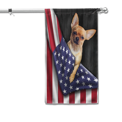 Dog Garden Flags, Chihuahua Dog American Flag, Dog Flags For House, Dog Owner Gift