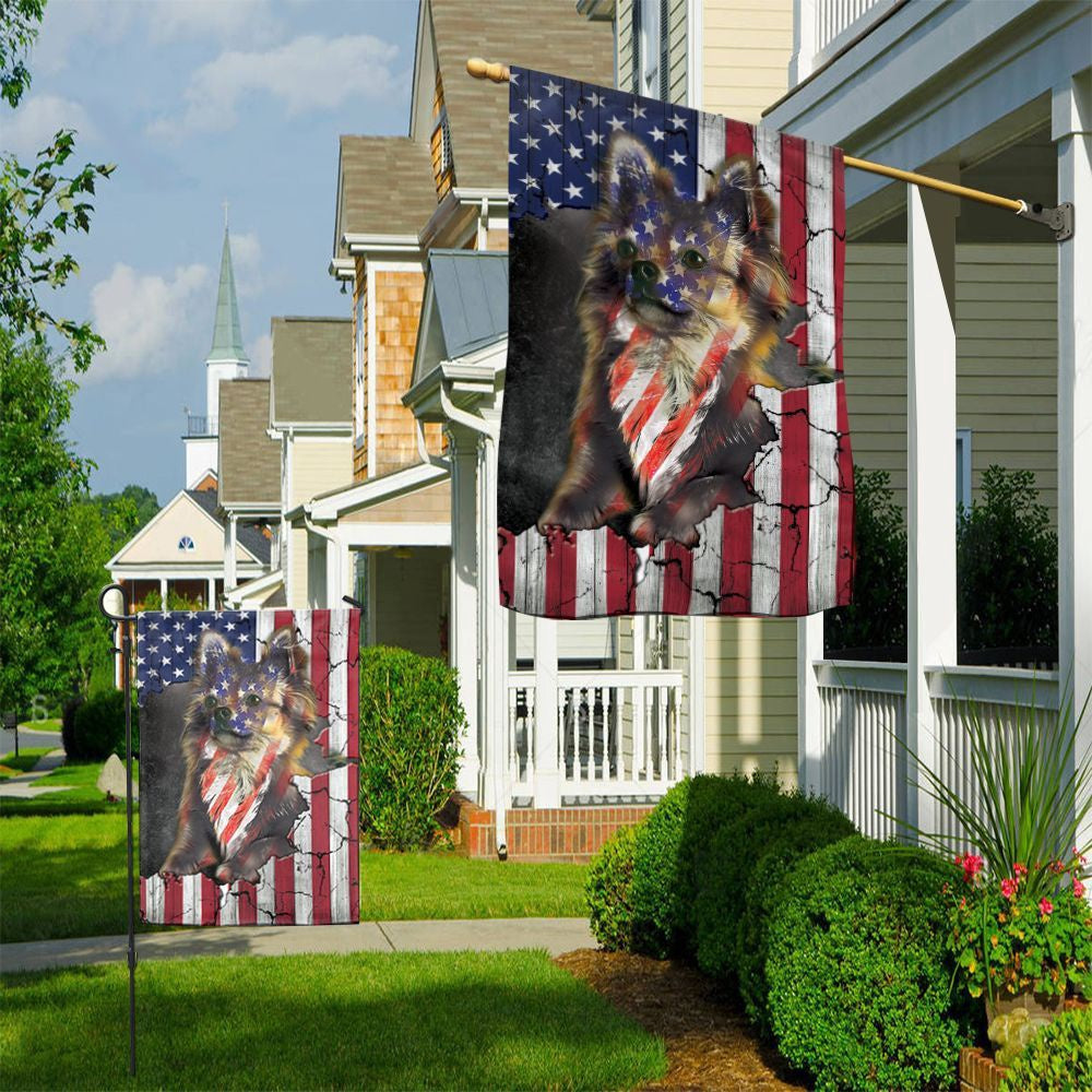 Dog Garden Flags, Chihuahua Usa House Flag, Dog Flags For House, Dog Owner Gift