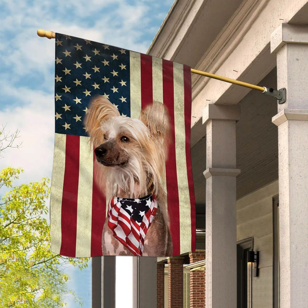 Dog Garden Flags, Chinese Crested Dog House Flag, Dog Flags For House, Dog Owner Gift
