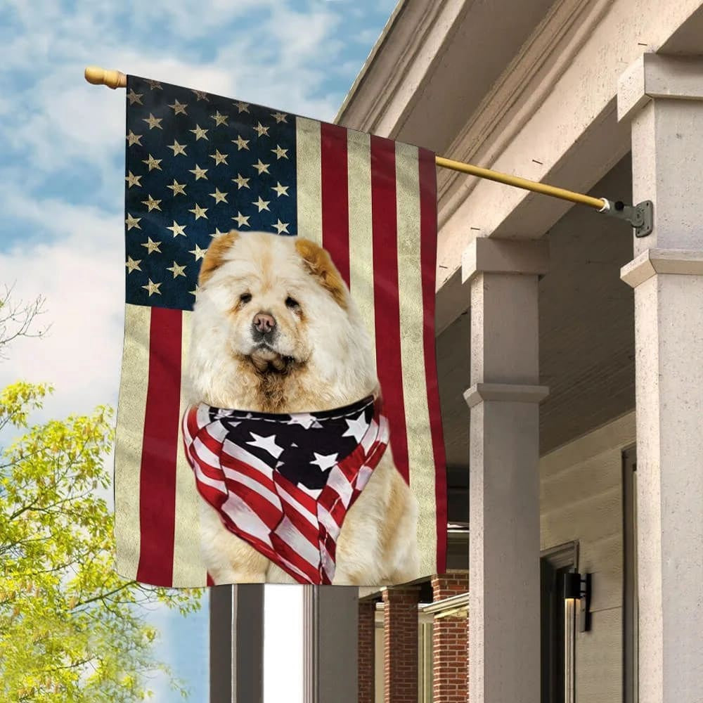 Dog Garden Flags, Chow Chow House Flag, Dog Flags For House, Dog Owner Gift