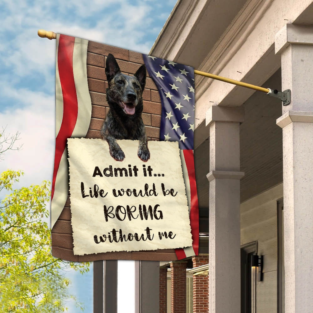 Dog Garden Flags, Dutch Shepherd Garden Flag, Dog Flags For House, Dog Owner Gift