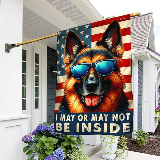 Dog Garden Flags,  Funny German Shepherd Dog American Flag, Dog Flags For House, Dog Owner Gift