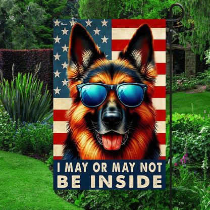 Dog Garden Flags,  Funny German Shepherd Dog American Flag, Dog Flags For House, Dog Owner Gift