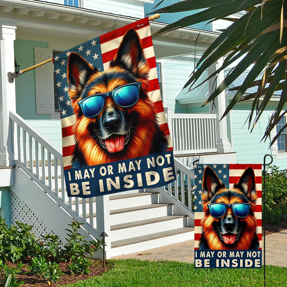 Dog Garden Flags,  Funny German Shepherd Dog American Flag, Dog Flags For House, Dog Owner Gift
