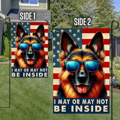 Dog Garden Flags,  Funny German Shepherd Dog American Flag, Dog Flags For House, Dog Owner Gift