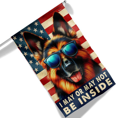 Dog Garden Flags,  Funny German Shepherd Dog American Flag, Dog Flags For House, Dog Owner Gift
