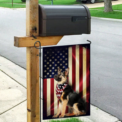 Dog Garden Flags, German Shepherd American Flags, Dog Flags For House, Dog Owner Gift