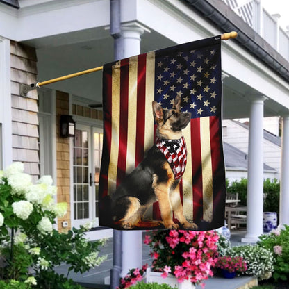 Dog Garden Flags, German Shepherd American Flags, Dog Flags For House, Dog Owner Gift