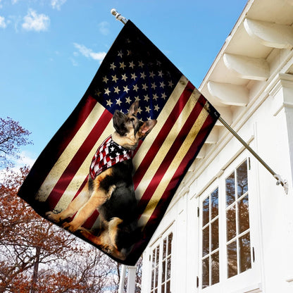 Dog Garden Flags, German Shepherd American Flags, Dog Flags For House, Dog Owner Gift