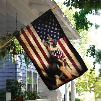 Dog Garden Flags, German Shepherd American Flags, Dog Flags For House, Dog Owner Gift