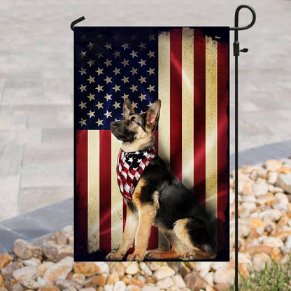 Dog Garden Flags, German Shepherd American Flags, Dog Flags For House, Dog Owner Gift