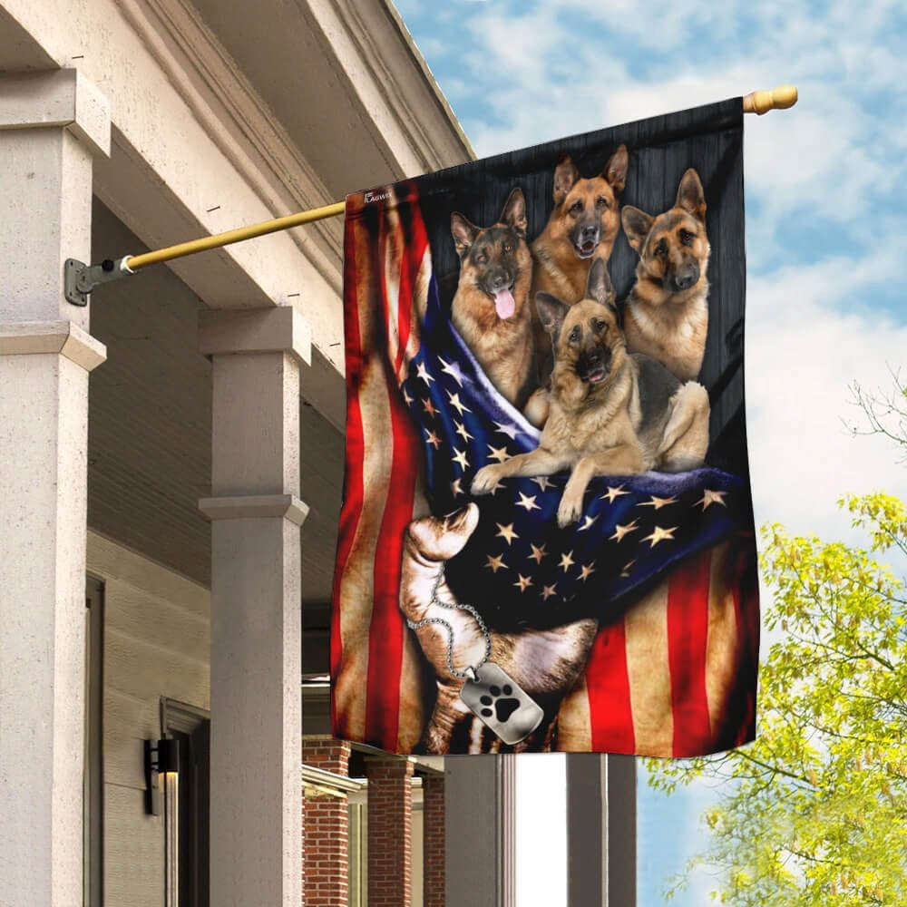 Dog Garden Flags, German Shepherd Flag, Dog Flags For House, Dog Owner Gift