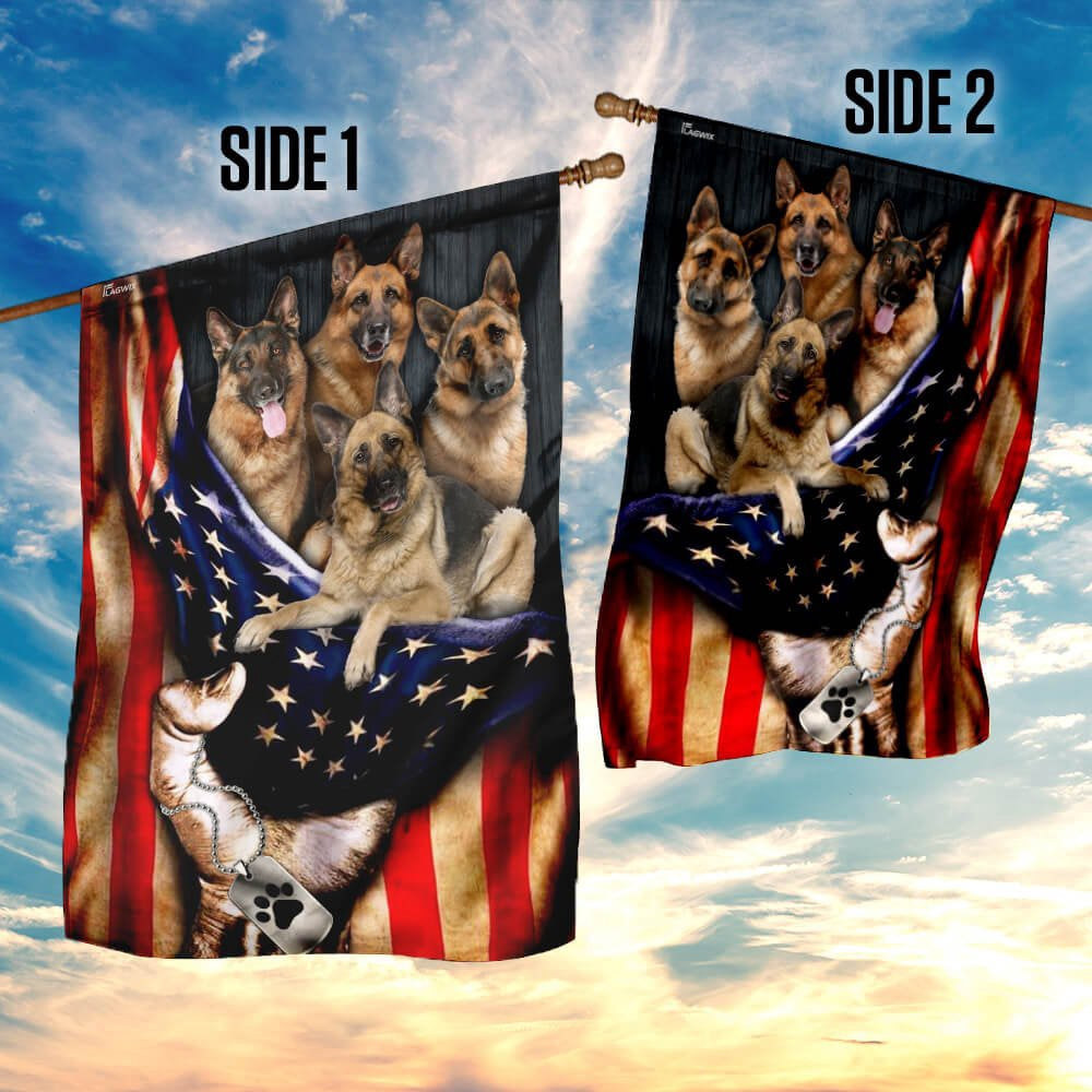 Dog Garden Flags, German Shepherd Flag, Dog Flags For House, Dog Owner Gift