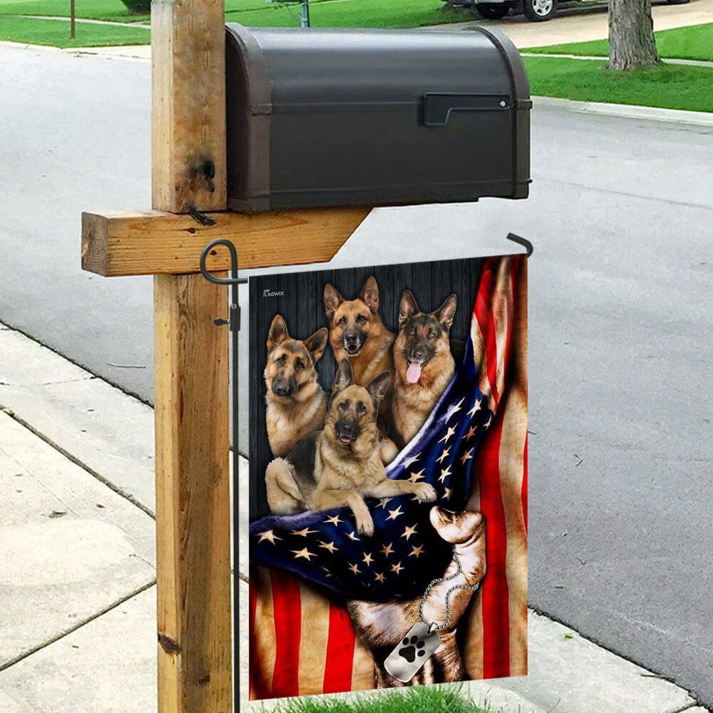 Dog Garden Flags, German Shepherd Flag, Dog Flags For House, Dog Owner Gift