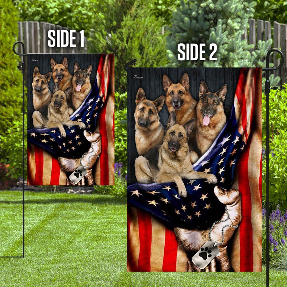 Dog Garden Flags, German Shepherd Flag, Dog Flags For House, Dog Owner Gift