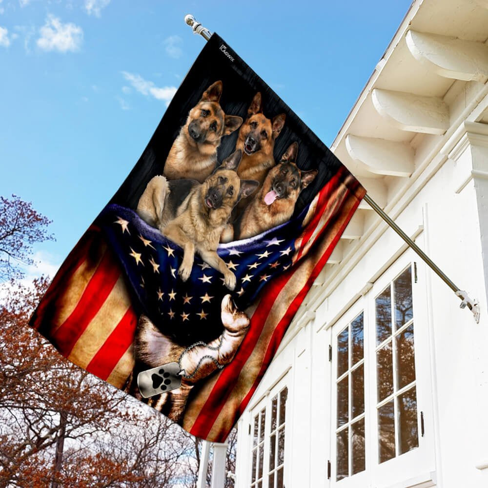 Dog Garden Flags, German Shepherd Flag, Dog Flags For House, Dog Owner Gift