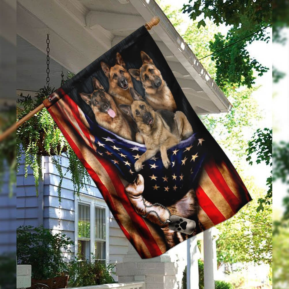 Dog Garden Flags, German Shepherd Flag, Dog Flags For House, Dog Owner Gift