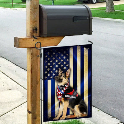 Dog Garden Flags, German Shepherd Thin Blue Line Flag, Dog Flags For House, Dog Owner Gift