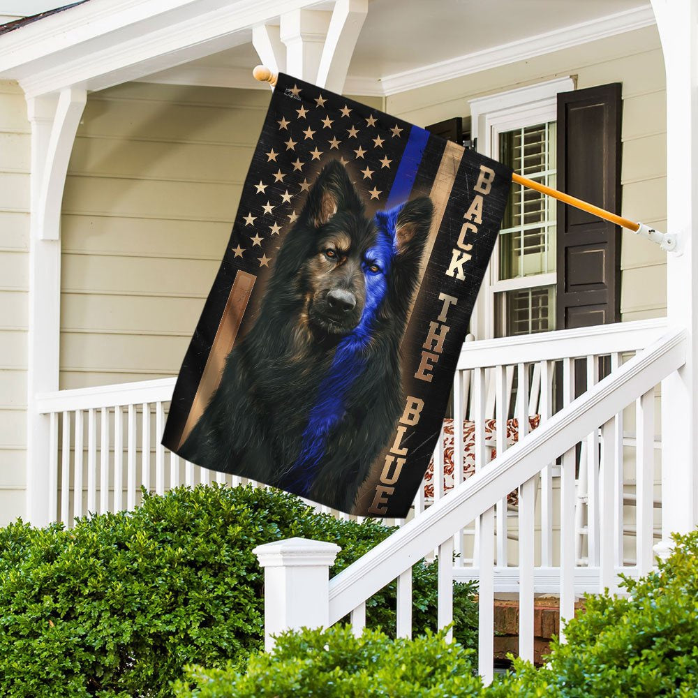 Dog Garden Flags, German Shepherd Thin Blue Line Flags, Dog Flags For House, Dog Owner Gift