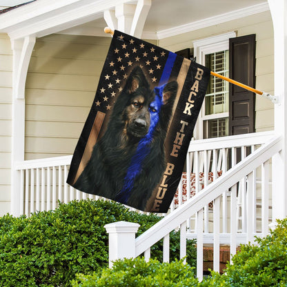 Dog Garden Flags, German Shepherd Thin Blue Line Flags, Dog Flags For House, Dog Owner Gift