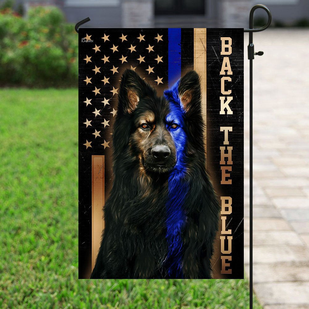 Dog Garden Flags, German Shepherd Thin Blue Line Flags, Dog Flags For House, Dog Owner Gift