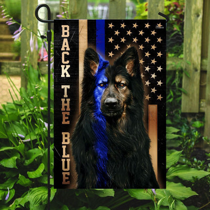Dog Garden Flags, German Shepherd Thin Blue Line Flags, Dog Flags For House, Dog Owner Gift