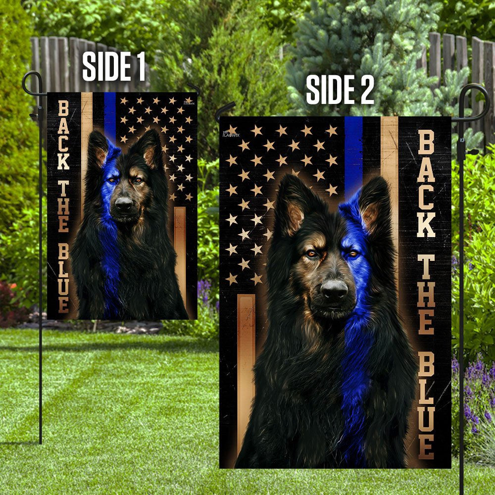 Dog Garden Flags, German Shepherd Thin Blue Line Flags, Dog Flags For House, Dog Owner Gift