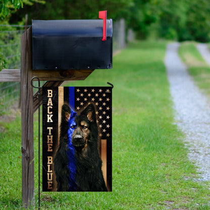 Dog Garden Flags, German Shepherd Thin Blue Line Flags, Dog Flags For House, Dog Owner Gift