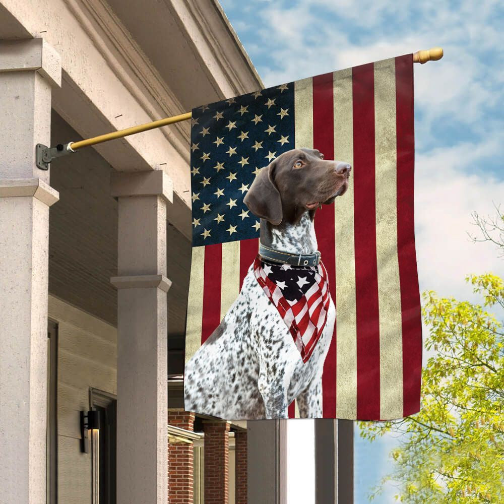 Dog Garden Flags, German Shorthaired Pointer House Flag, Dog Flags For House, Dog Owner Gift
