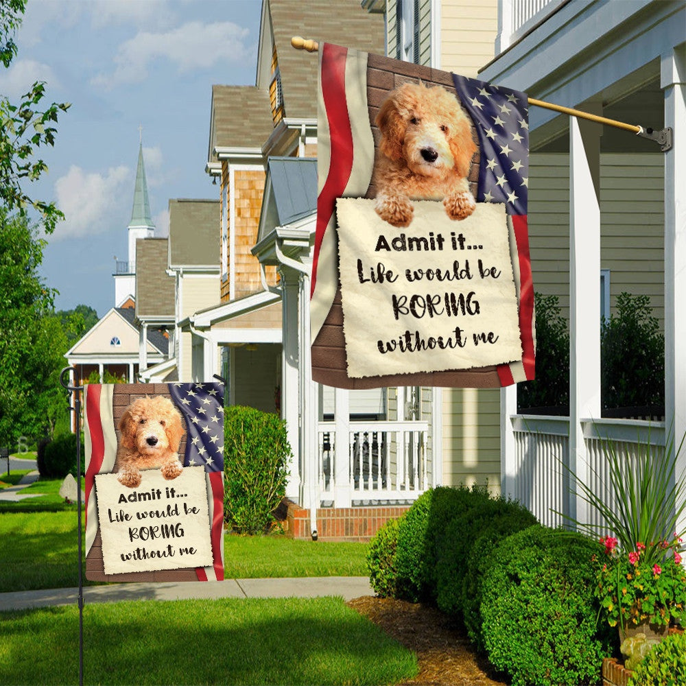 Dog Garden Flags, Goldendoodle Garden Flag, Dog Flags For House, Dog Owner Gift