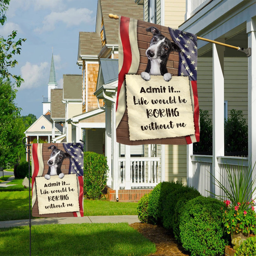 Dog Garden Flags, Greyhound Garden  Flag, Dog Flags For House, Dog Owner Gift