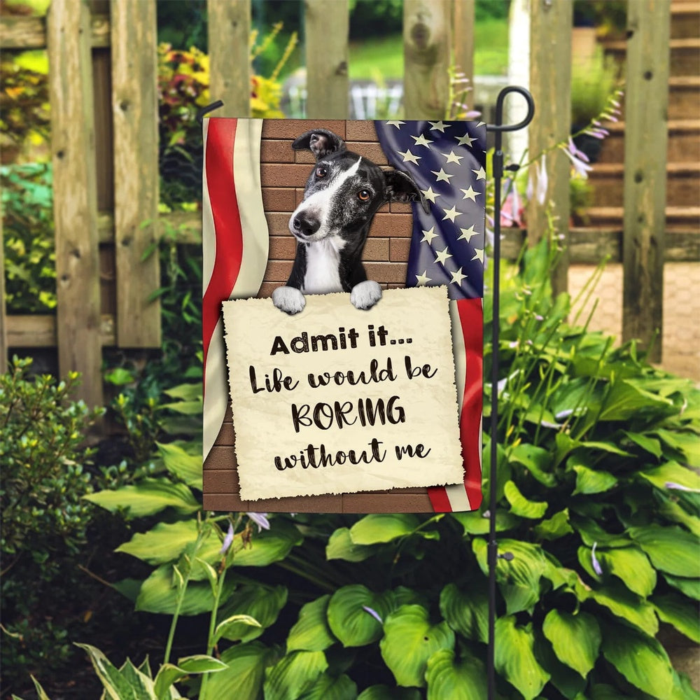 Dog Garden Flags, Greyhound Garden  Flag, Dog Flags For House, Dog Owner Gift