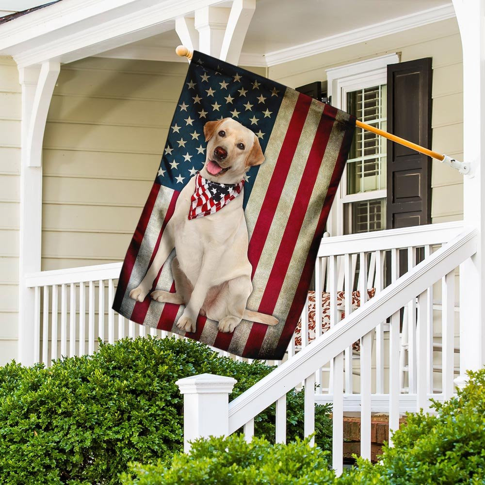 Dog Garden Flags, Labrador Retriever American Flag, Dog Flags For House, Dog Owner Gift
