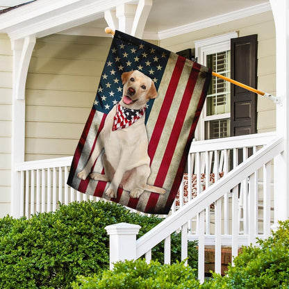 Dog Garden Flags, Labrador Retriever American Flag, Dog Flags For House, Dog Owner Gift