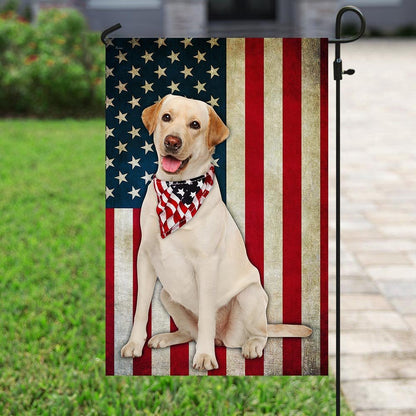 Dog Garden Flags, Labrador Retriever American Flag, Dog Flags For House, Dog Owner Gift