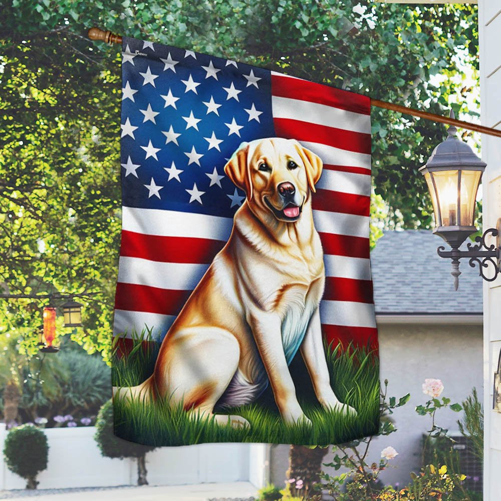 Dog Garden Flags, Labrador Retriever American Flags, Dog Flags For House, Dog Owner Gift