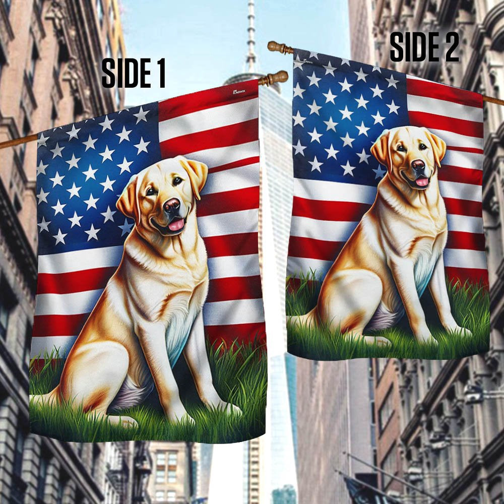 Dog Garden Flags, Labrador Retriever American Flags, Dog Flags For House, Dog Owner Gift