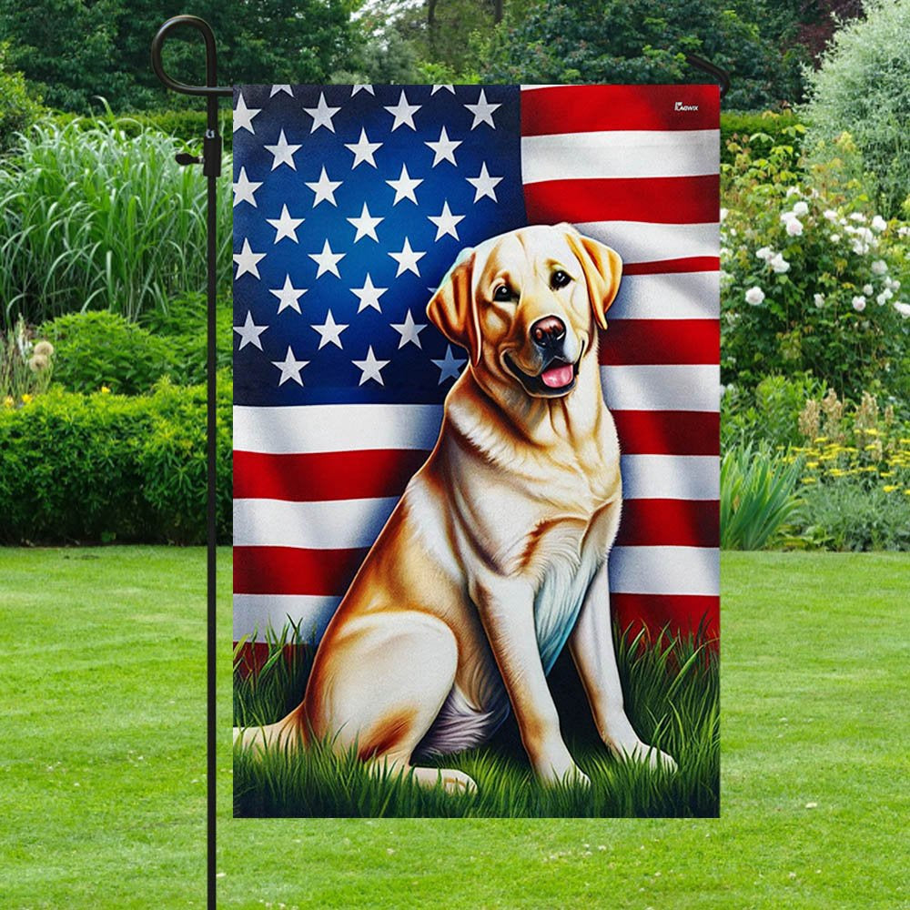 Dog Garden Flags, Labrador Retriever American Flags, Dog Flags For House, Dog Owner Gift