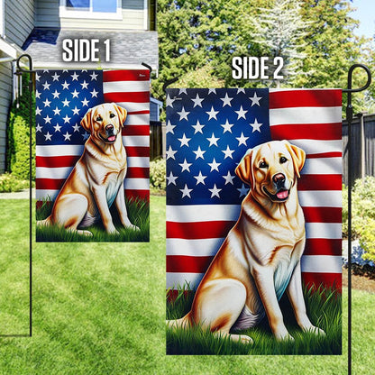 Dog Garden Flags, Labrador Retriever American Flags, Dog Flags For House, Dog Owner Gift