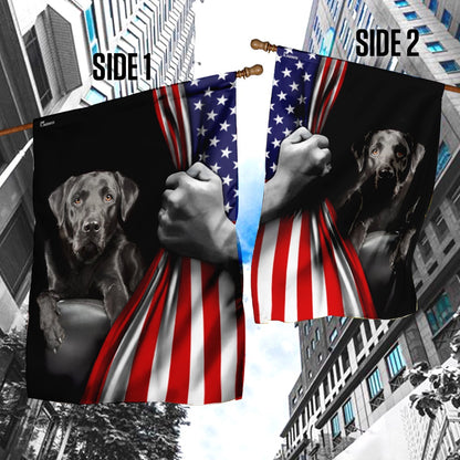 Dog Garden Flags, Labrador Retriever Lover American US Flag, Dog Flags For House, Dog Owner Gift