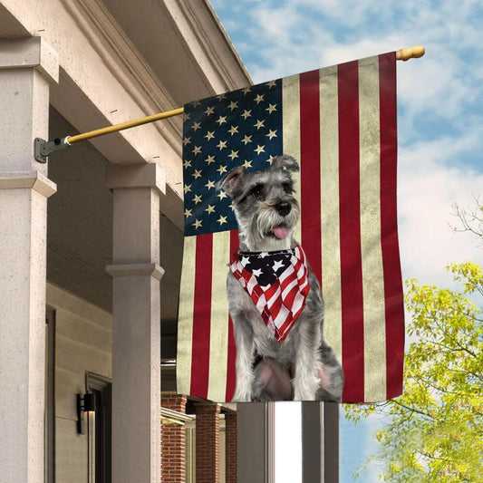 Dog Garden Flags, Miniature Schnauzer House Flag, Dog Flags For House, Dog Owner Gift