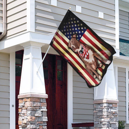 Dog Garden Flags, Pit Bull American Flag, Dog Flags For House, Dog Owner Gift