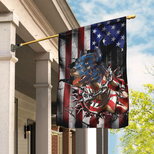 Dog Garden Flags, Pitbull American Flag, Dog Flags For House, Dog Owner Gift