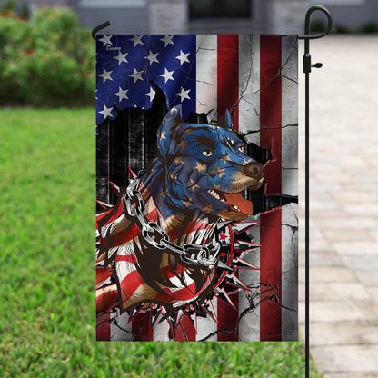 Dog Garden Flags, Pitbull American Flag, Dog Flags For House, Dog Owner Gift
