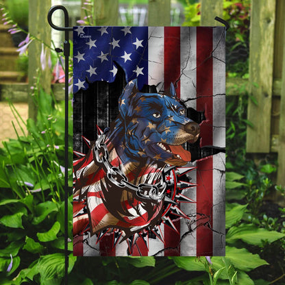Dog Garden Flags, Pitbull American Flag, Dog Flags For House, Dog Owner Gift