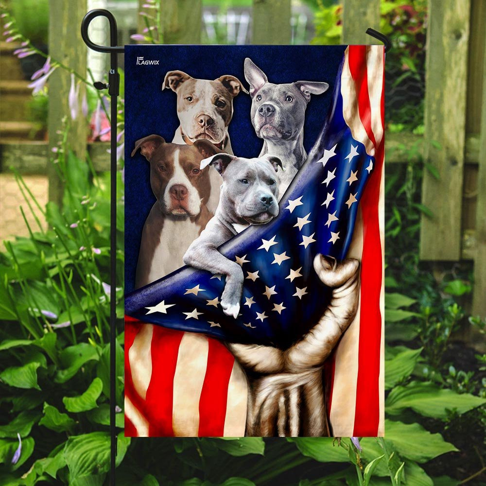 Dog Garden Flags, Pitbull Dogs Flag, Dog Flags For House, Dog Owner Gift