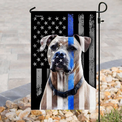 Dog Garden Flags, Pitbull Thin Blue Line Flag, Dog Flags For House, Dog Owner Gift